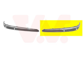 Bumpersierlijst linksvoor +chroom +PDC Mercedes E-klasse W21