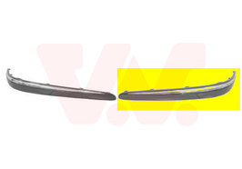 Bumpersierlijst linksvoor +chroom Mercedes E-klasse W211 BRI