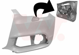 Bumperhoek linksvoor +Koplampsproeiers Audi A1 PHANTOMSCHWAR