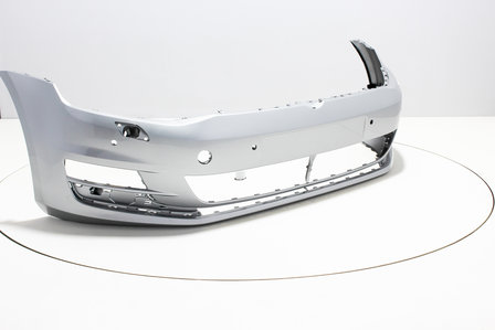 Voorbumper +PDC +Koplampsproeiers Volkswagen Golf 7 REFLEXSILVER (LA7W)