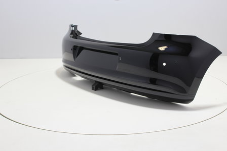 Achterbumper +PDC +Uitlaatgat Volkswagen Polo 6R DEEPBLACK (LC9X)