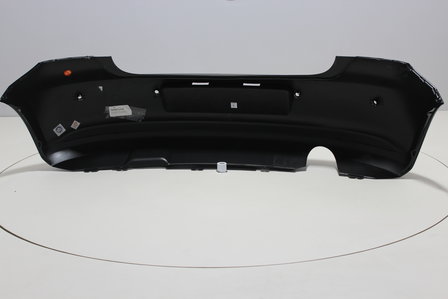 Achterbumper +PDC +Uitlaatgat Volkswagen Polo 6R DEEPBLACK (LC9X)