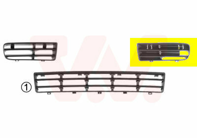 LUCHTGRILLE ONDER LINKS-VR6 &amp; TDI 110KW VOLKSWAGEN