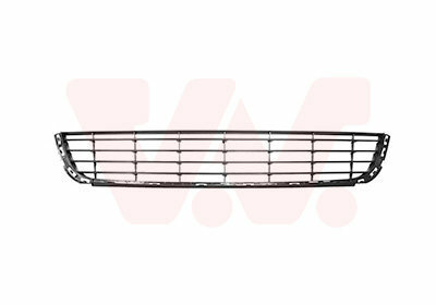 Voorbumpergrille midden +Chroom VOLKSWAGEN Golf 6 Cabrio