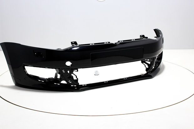 Voorbumper +Koplampsproeiers Volkswagen Polo 6R BRILJANTSCHWARZ (L041)