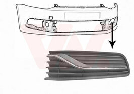LUCHTGRILLE ONDER LINKSComfortline -M.L.Met chroomlijst